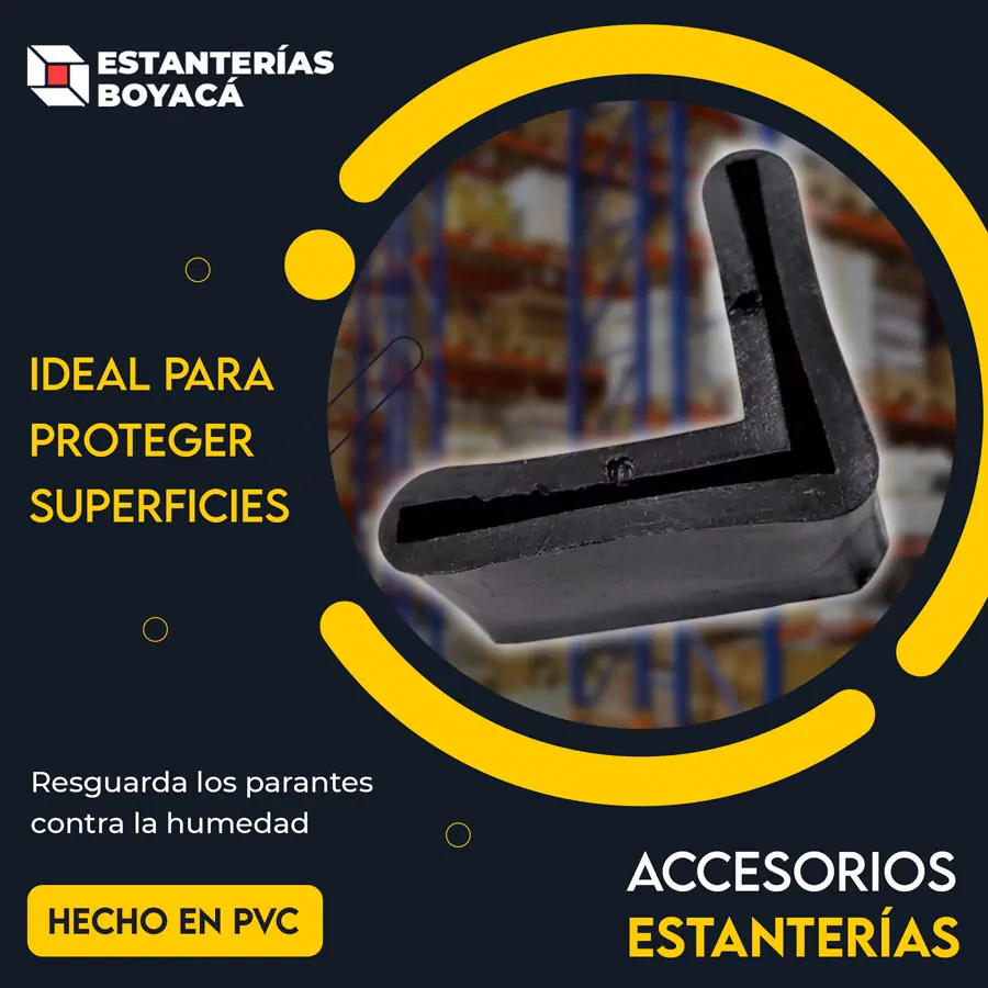 regatones plasticos negro de 37mm por 37mm para las estanterias metalicas