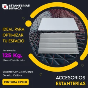 Estante Industrial con 3 refuerzos