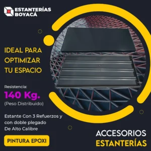 Estante Industrial con tres refuerzos