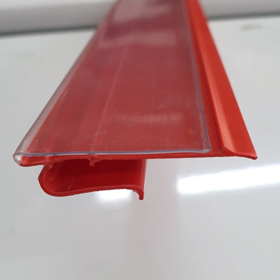 Porta precio cristal para estante de gondola de 1200 mm. - Imagen 3