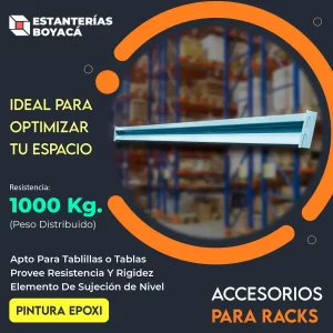 Viga Z para racks metálica de 200 centimetros hasta 1000kg para rack metalico